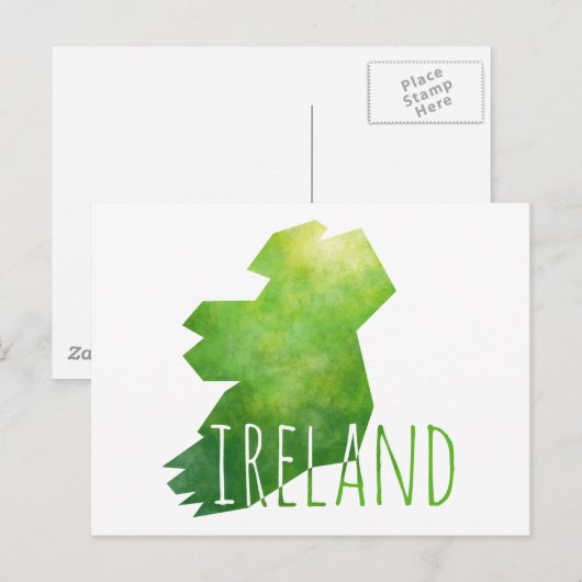 Irland Karte (Vorne/Hinten)