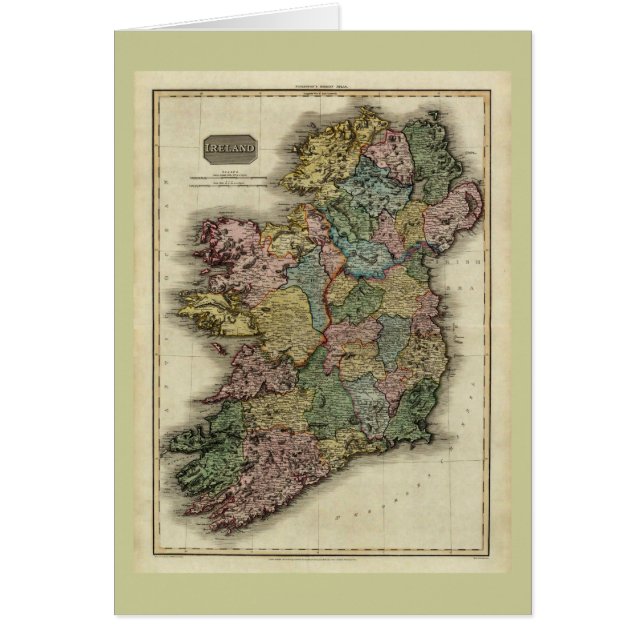 Irland-Karte 1813 durch John Pinkerton (Vorne)