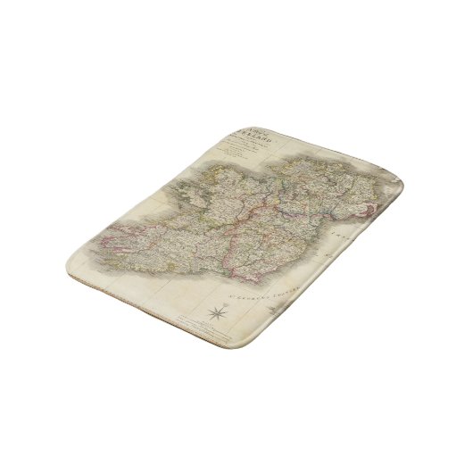 Irland-Karte Badematte (Schrägansicht)