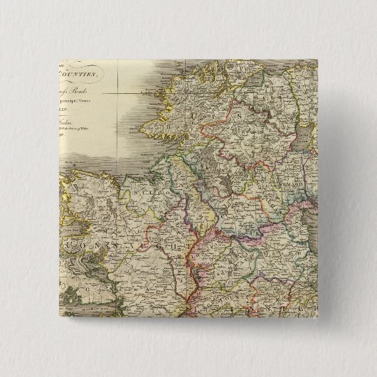 Irland-Karte Button (Vorderseite)