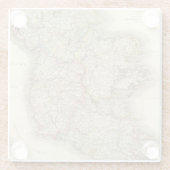 Irland-Karte Glasuntersetzer (Rückseite)