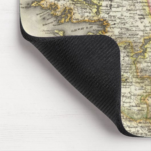Irland Karte - Irish Eire Erin Historic Map Mousepad (Ecke)