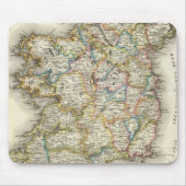 Irland Karte - Irish Eire Erin Historic Map Mousepad (Vorne)