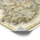 Irland Karte - Irish Eire Erin Historic Map Poster (Ecke)