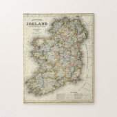 Irland Karte - Irish Eire Erin Historic Map Puzzle (Vertikal)