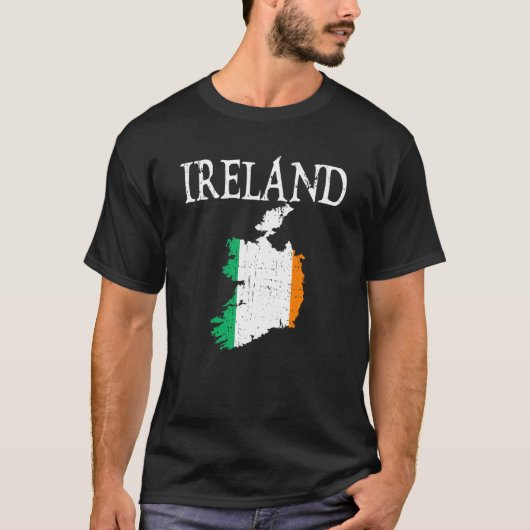 Irland Karte Irland T-Shirt (Vorderseite)