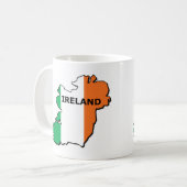 Irland-Karte Kaffeetasse (Vorderseite Links)