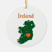 Irland Karte Keramik Ornament (Vorne)