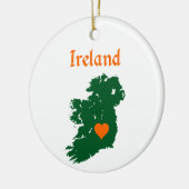 Irland Karte Keramik Ornament (Links)