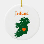Irland Karte Keramik Ornament (Hinten)