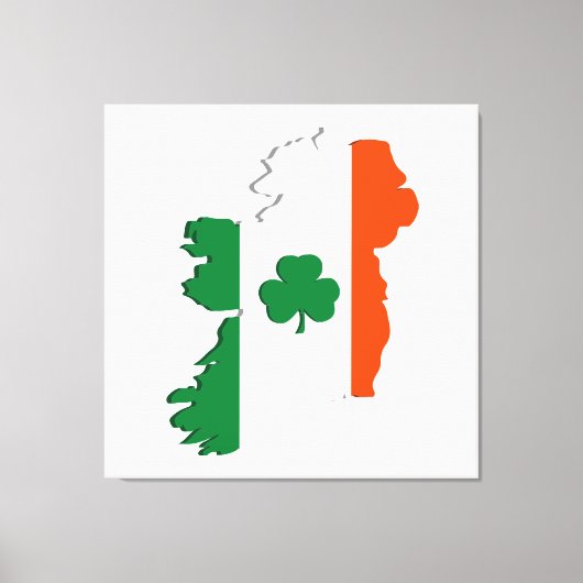 Irland-Karte Leinwanddruck (Vorderseite)
