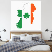 Irland-Karte Leinwanddruck (Insitu (Schlafzimmer))