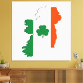 Irland-Karte Leinwanddruck (Insitu (Wohnzimmer))