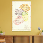 Irland Karte Leinwanddruck (Insitu (Wohnzimmer))