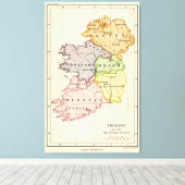 Irland Karte Leinwanddruck (Insitu (Holzboden))