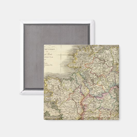 Irland-Karte Magnet (Vorderseite/Rückseite)