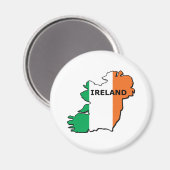Irland Karte Magnet (Vorderseite/Rückseite)