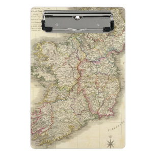 Irland-Karte Mini Klemmbrett