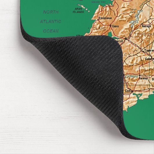 Irland-Karte Mousepad (Ecke)