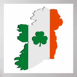 Irland-Karte Poster