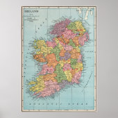 Irland-Karte Poster (Vorne)