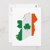 Irland-Karte Postkarte (Vorne/Hinten)