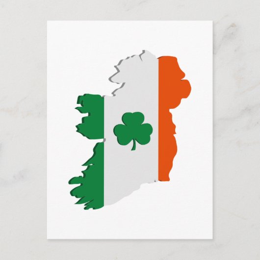 Irland-Karte Postkarte (Vorderseite)