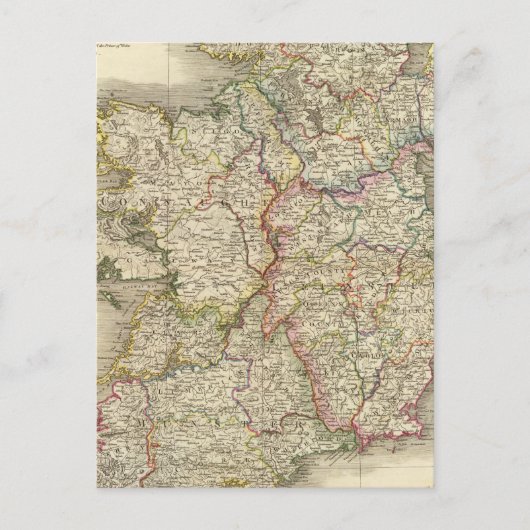 Irland-Karte Postkarte (Vorderseite)