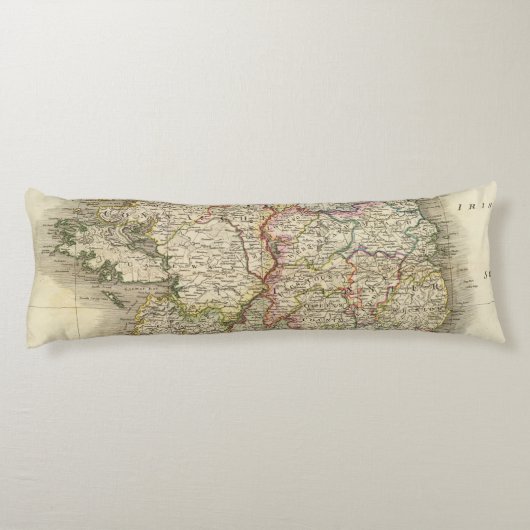 Irland-Karte Seitenschläferkissen (Rückseite)