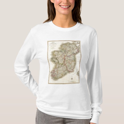 Irland-Karte T-Shirt (Vorderseite)