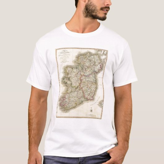 Irland-Karte T-Shirt (Vorderseite)