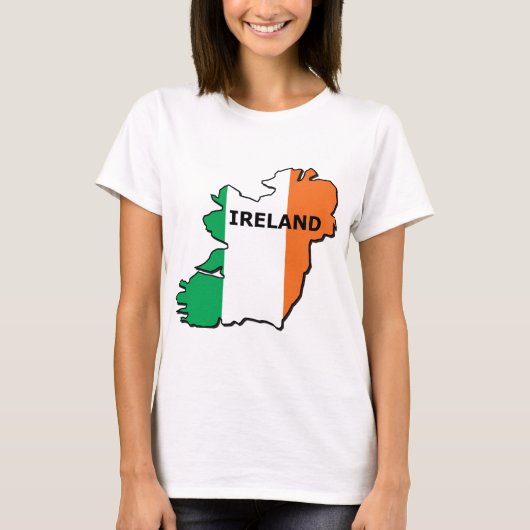 Irland-Karte T-Shirt (Vorderseite)