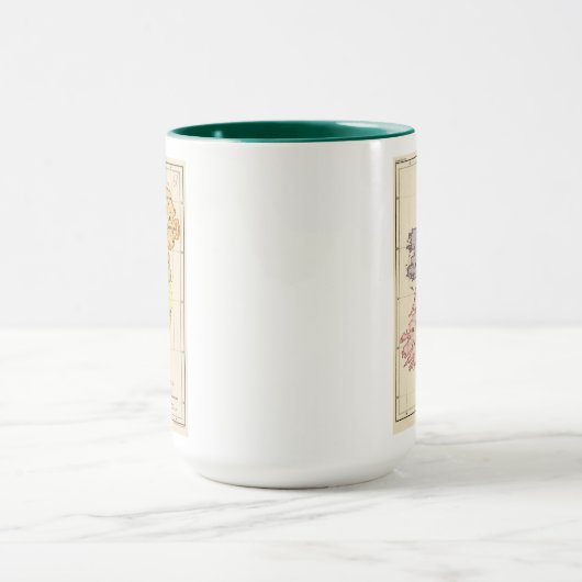 Irland-Karte Tasse (Zentrum)