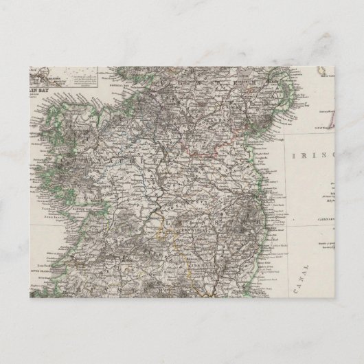 Irland Karte von Stieler (Vorderseite)