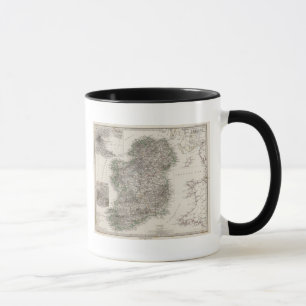 Irland Karte von Stieler Tasse