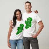Irland kartografischer T - Shirt von Männern (Unisex)
