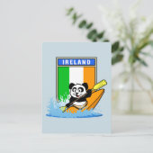 Irland Kayaking Panda Postkarte (Stehend Vorderseite)