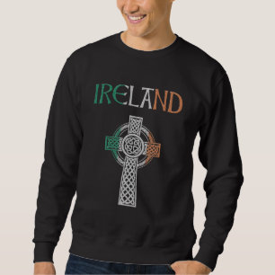 Irland Keltisches Kreuz Sweatshirt