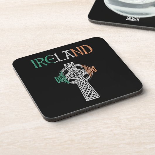 Irland Keltisches Kreuz Untersetzer (Linke Seite)