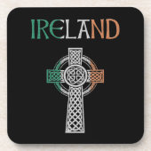 Irland Keltisches Kreuz Untersetzer (Vorderseite)