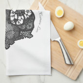 Irland Kenmare Lace Print Teetuch Geschirrtuch (Viertel Falte)