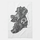Irland Kenmare Lace Print Teetuch Geschirrtuch (Vertikal)