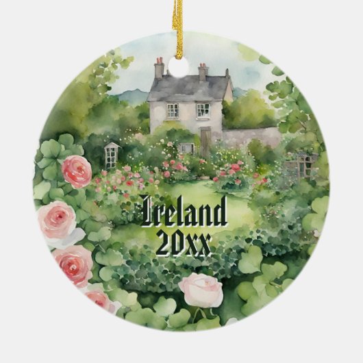 Irland Keramik Ornament (Hinten)