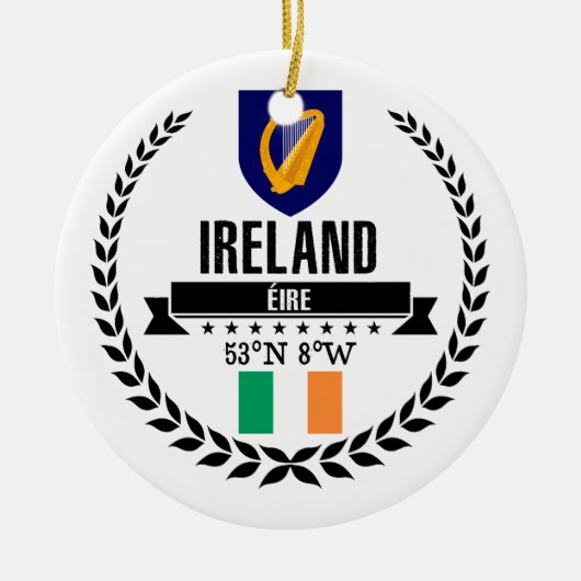 Irland Keramik Ornament (Vorne)
