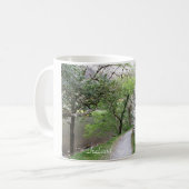 Irland, Kirche, Steinmauer, See, Fotografie Kaffeetasse (Vorderseite Links)