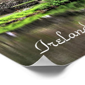 Irland, Kirche, Steinmauer, See, Fotografie Poster (Ecke)