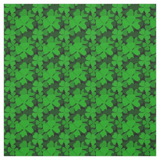 Irland Kleeblatt, 4 Blatt Klee, Irisgrün Stoff (Muster)
