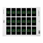 IRLAND-KLEEBLATT ADRESSAUFKLEBER (Vorne)