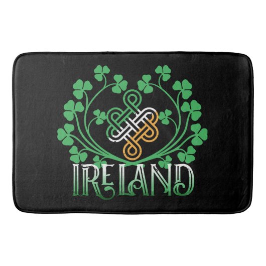 IRLAND-KLEEBLATT BADEMATTE (Vorderseite)