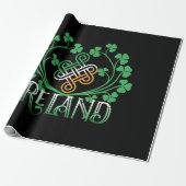 IRLAND-KLEEBLATT GESCHENKPAPIER (Ungerollt)